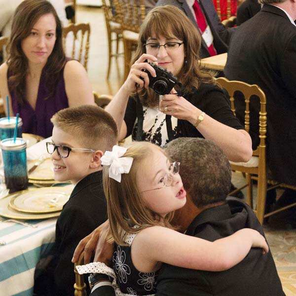 Obamas's date with Kids