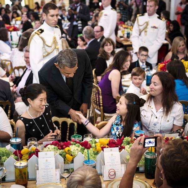 Obamas's date with Kids