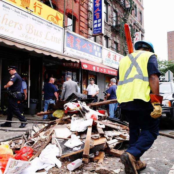 New York City building explosion