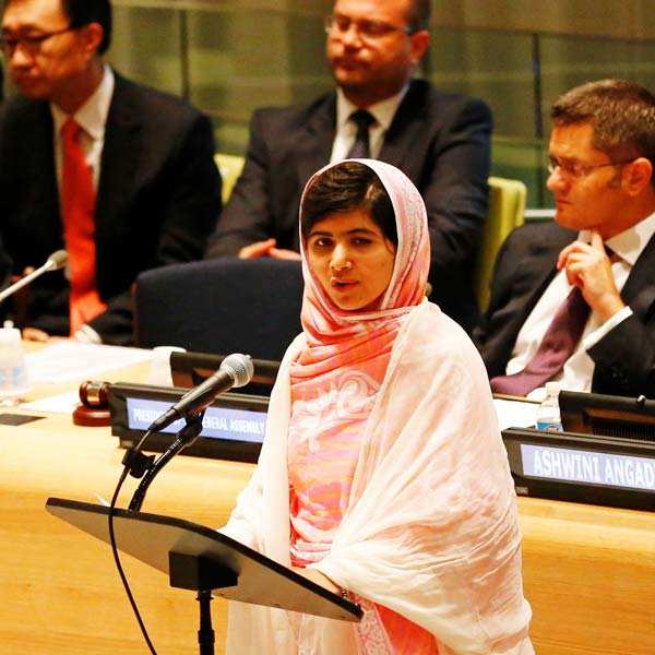 Malala Yousafzai invokes Bapu in UN address