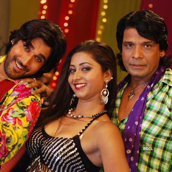 A Still From Bhojpuri Movie Kasam Vardi Ke.