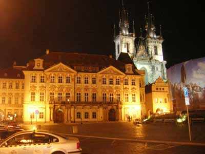 Old Town hall by night