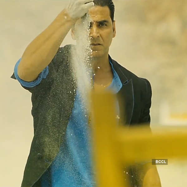 Akshay Kumar in a still from the film BOSS.