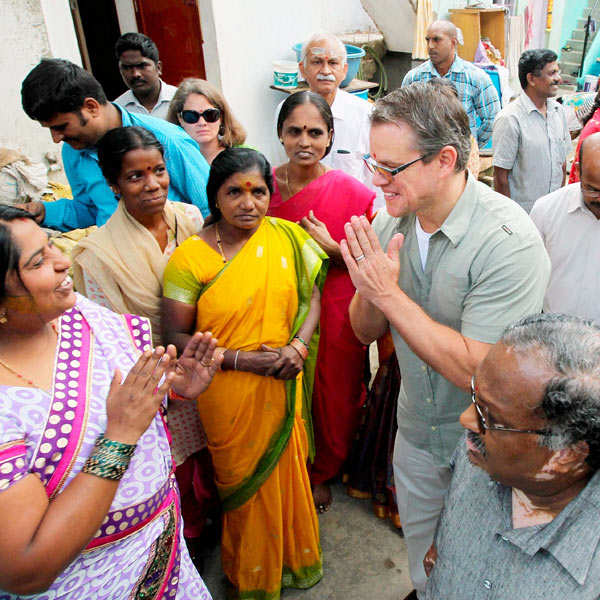 Matt Damon visits Bengaluru