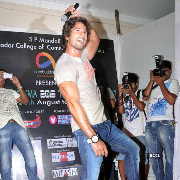 Shahid attends college festival