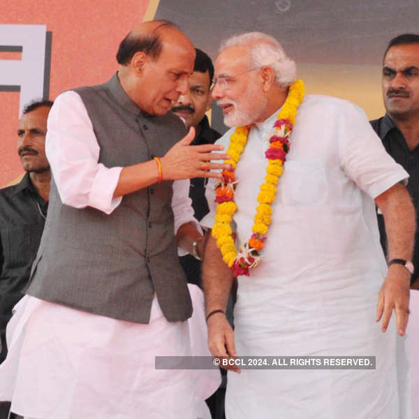 Narendra Modi's colourful Jaipur rally