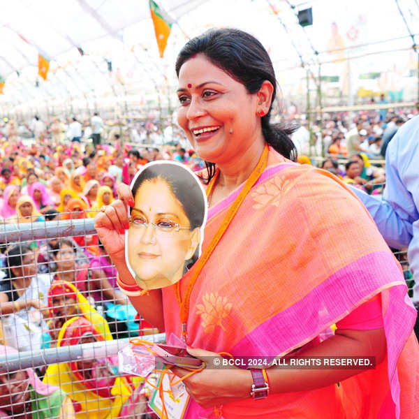 Narendra Modi's colourful Jaipur rally