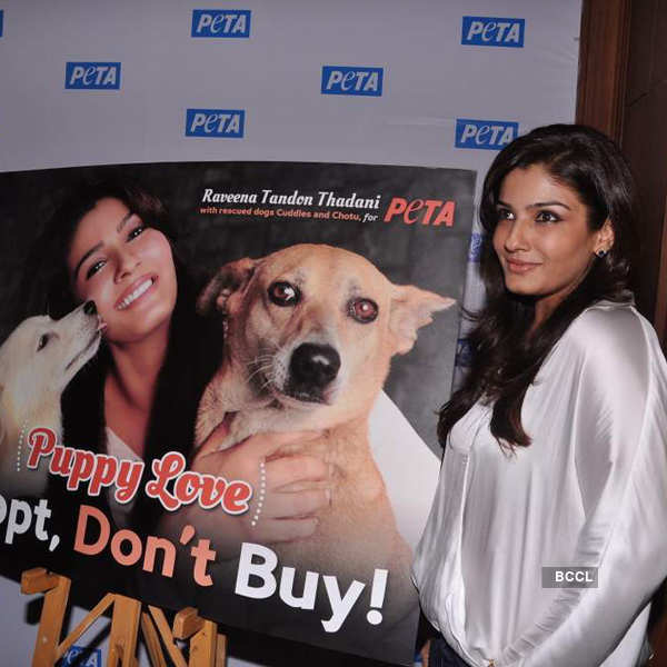 Raveena launches PETA campaign