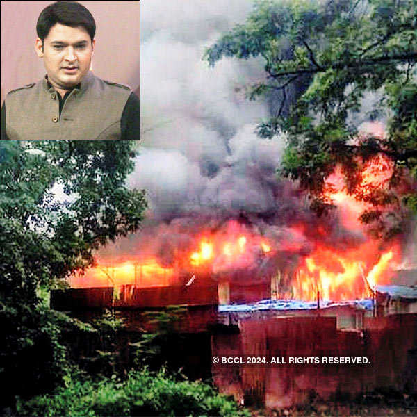 Kapil's comedy show set destroyed by fire