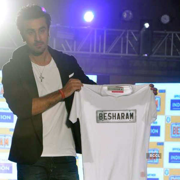 Ranbir launches Besharam collection