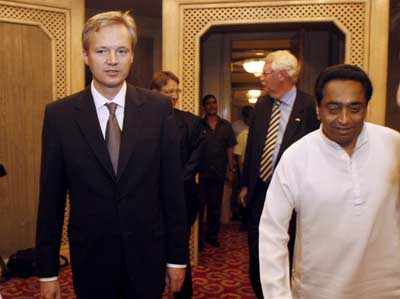 Kamal Nath meets Swedish Delegation