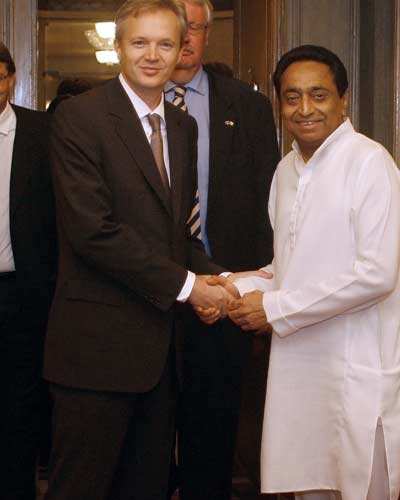 Kamal Nath meets Swedish Delegation