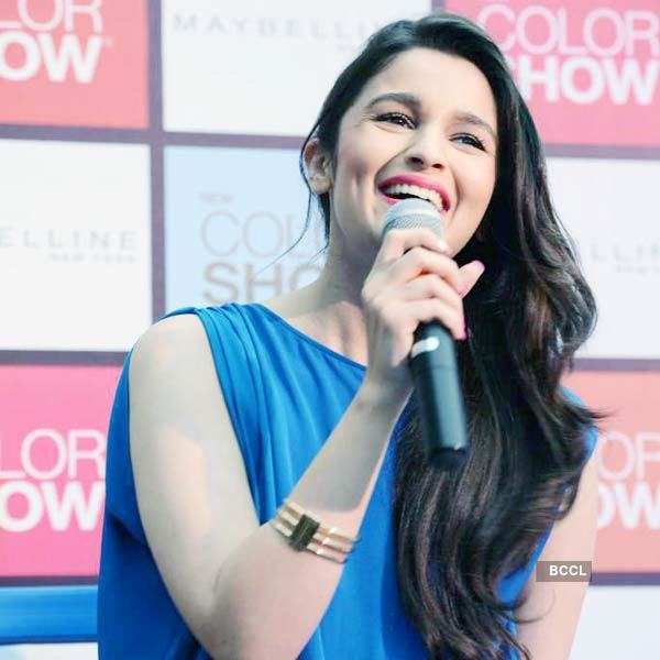 Alia Bhatt Poses For The Lens During The Launch Of Color Show A Range