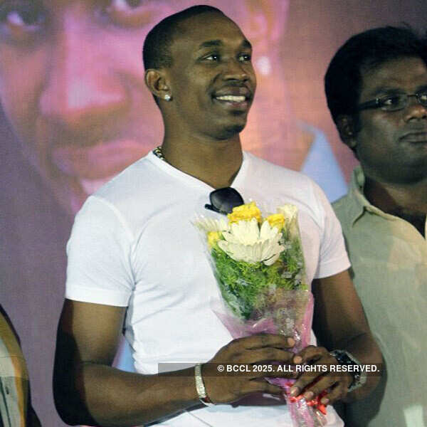 Cricketer Bravo at ULA press meet