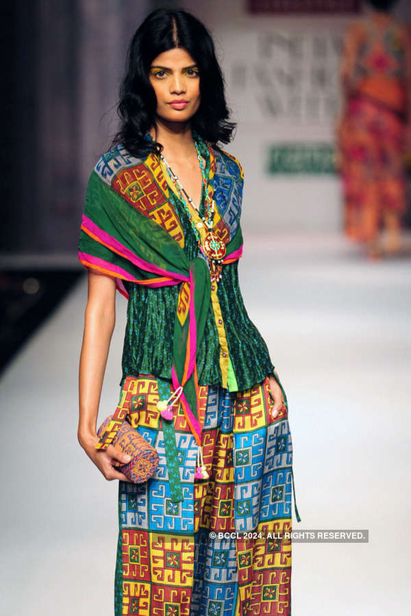 Sucheta Sharma showcases a creation by fashion designer Anupama Dayal ...