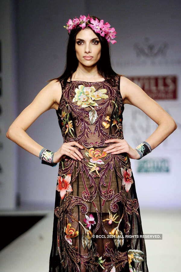 Sony showcases a creation by fashion designer Rajdeep Ranawat on Day 3 ...