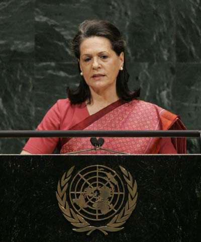 Sonia at the UN