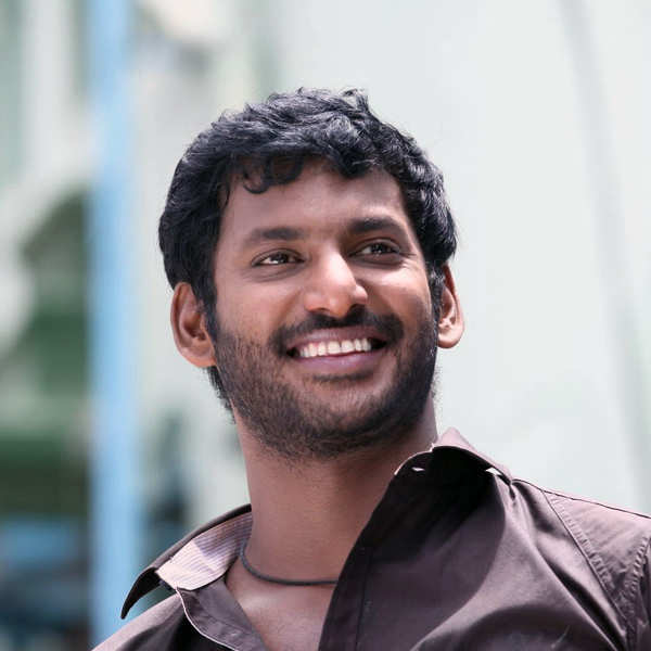 Vishal and Lakshmi Menon in a still from the Telugu movie Palnadu