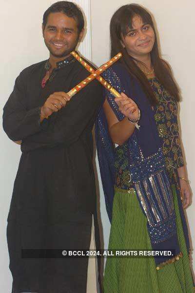 Parthiv with wife