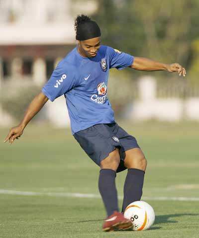 Brazil's training session