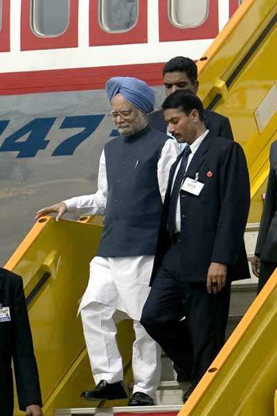 Manmohan Singh in Abuja