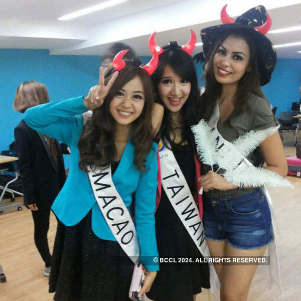 Srishti Rana at Miss Asia Pacific World Halloween Party
