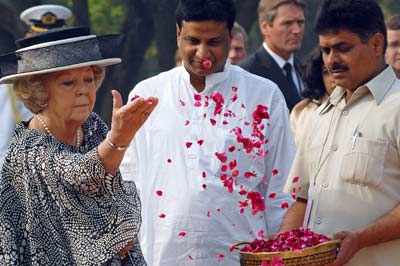Queen Beatrix in India