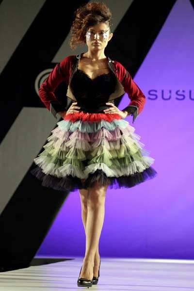 Suzana Susuri at Tirana Fashion Week