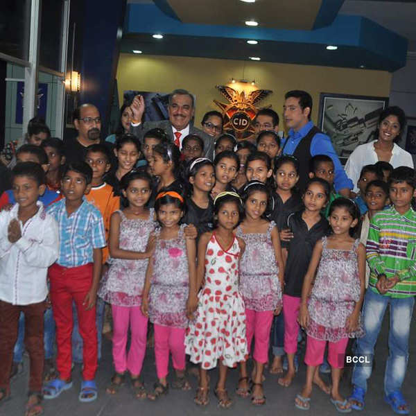 CID team celebrates Diwali with kids