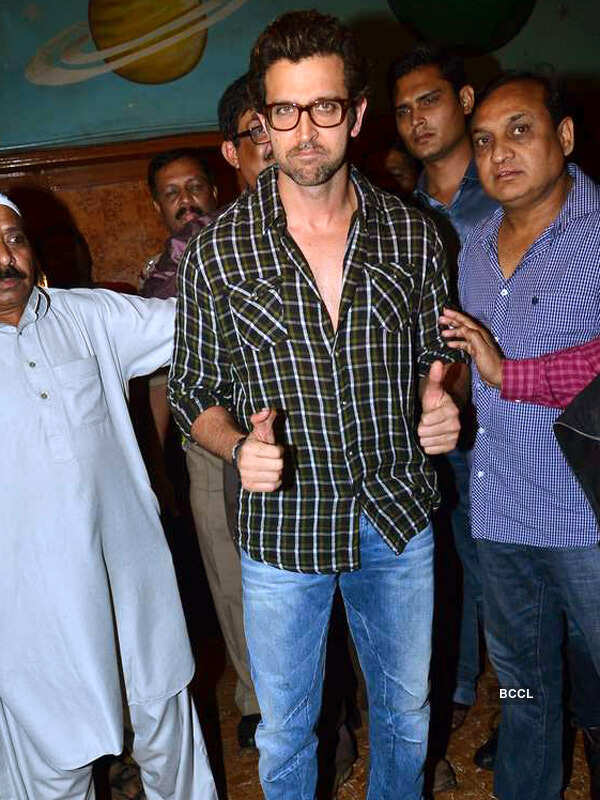 Hrithik promotes Krrish 3 @ Gaiety