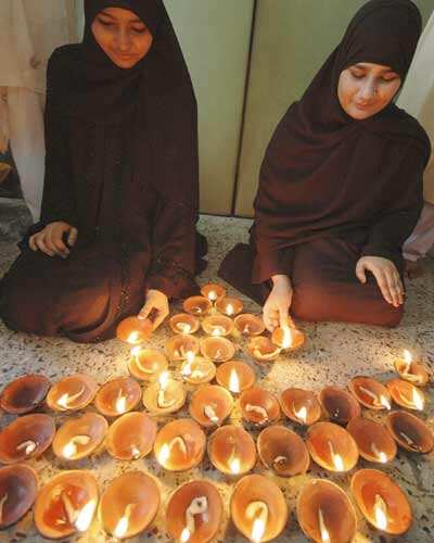 Muslim students celebrate Diwali