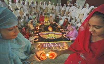 Muslim students celebrate Diwali