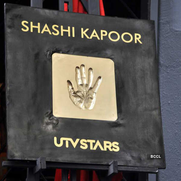 Shashi Kapoor's hand impression unveiling ceremony