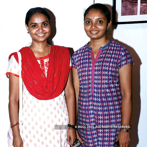 Celebs at an art exhibition