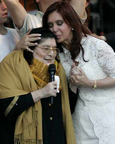 New prez Cristina Fernandez