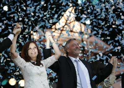 New prez Cristina Fernandez