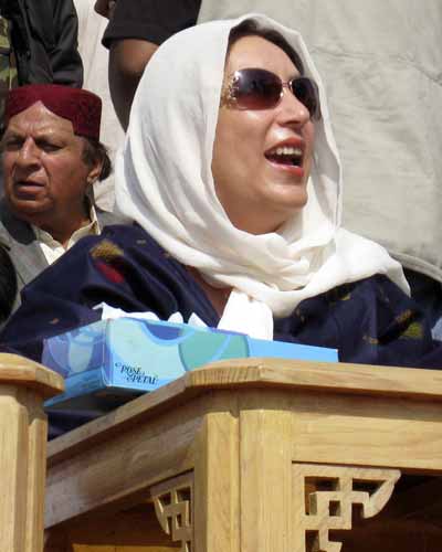 Benazir at poll rally