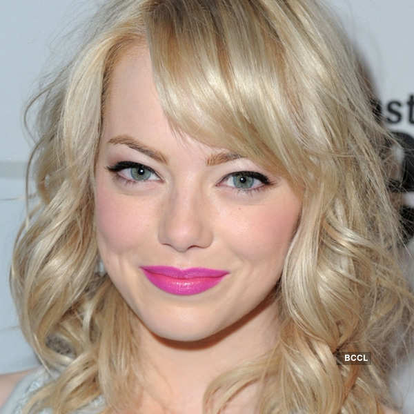 Emma Stone sports new strawberry blond hair color