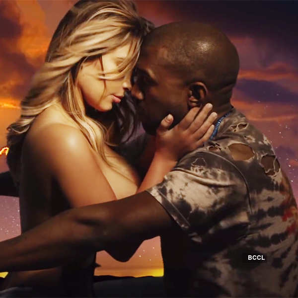 Kim Kardashian goes topless in Kanye's video