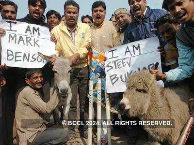 Cricket fans protest