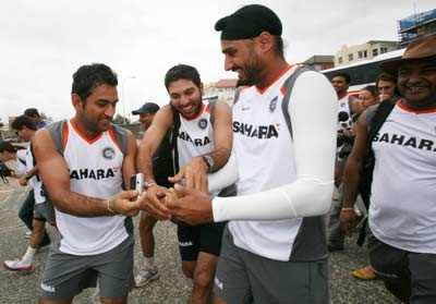 Team India on Bondi Beach