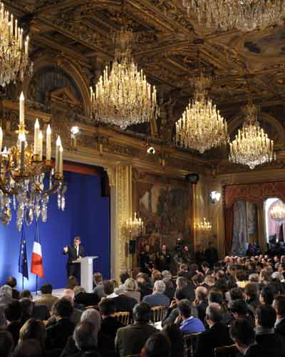 Nicolas Sarkozy at Press Conference