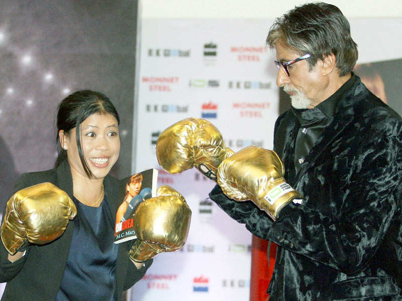 Big B launches Mary Kom's Unbreakable
