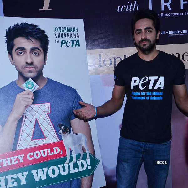 Ayushmann launches PETA ad