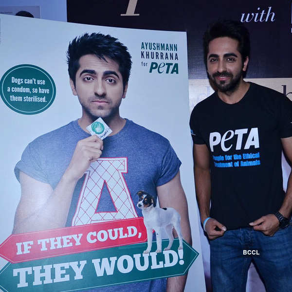 Ayushmann launches PETA ad