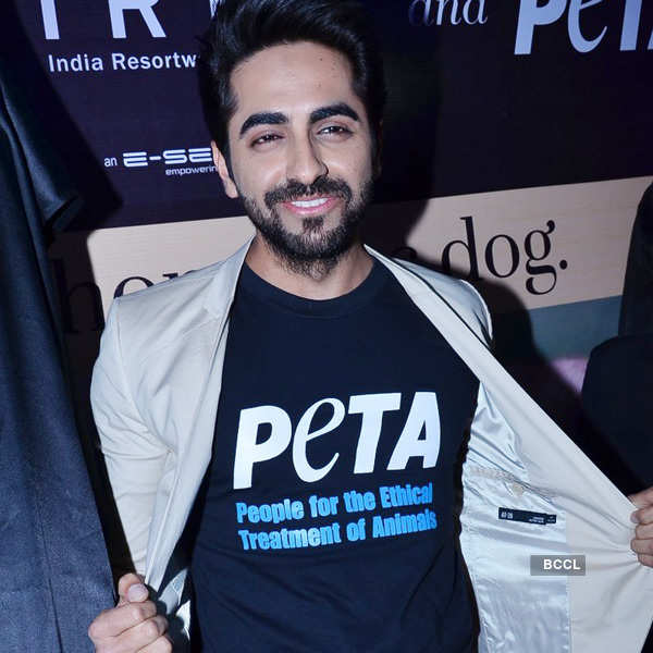 Ayushmann launches PETA ad