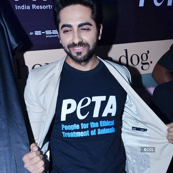 Ayushmann launches PETA ad