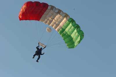 Sky diving and Air show