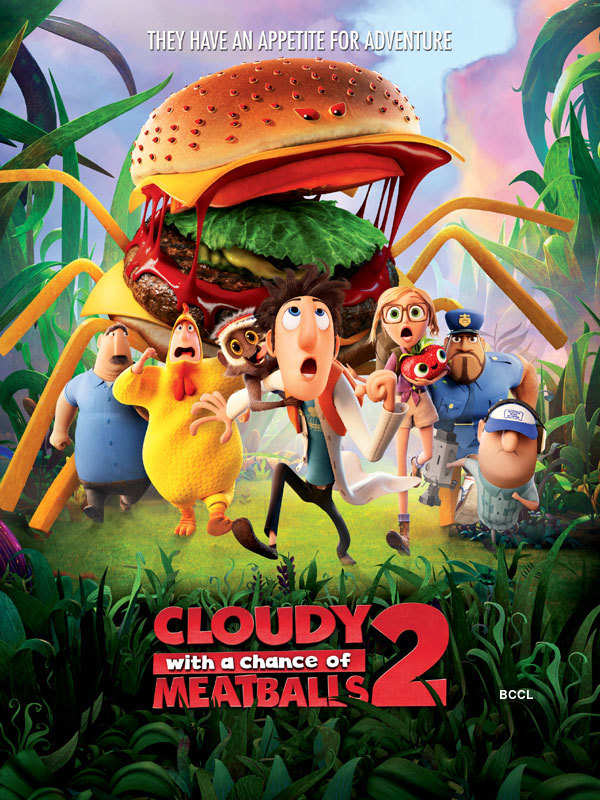 Poster of Hollywood animation movie Cloudy With A Chance Of Meatballs 2.