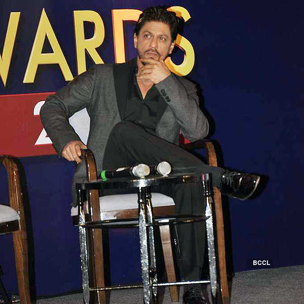 SRK attends award's press meet